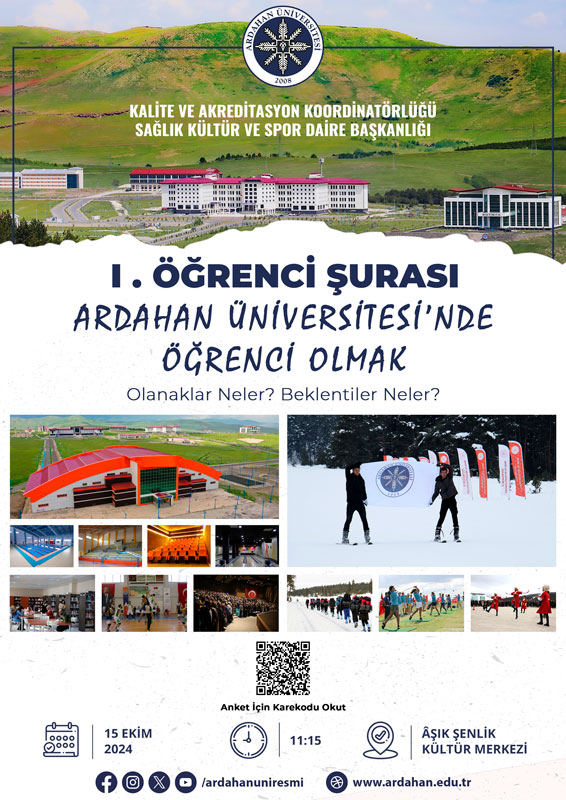 Bölümümüz Öğrencileri “Ardahan Üniversitesi’nde Öğrenci Olmak” Temasıyla I. Öğrenci Şurası'na Katılım Sağladılar